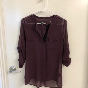 Shear 3/4 sleeve top